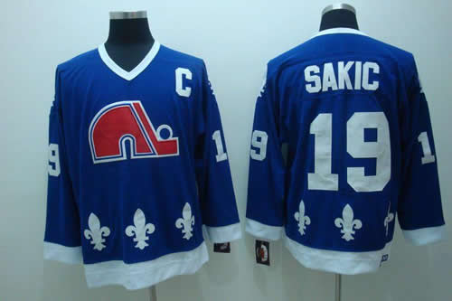 Quebec Nordiques #19 Sakic blue Jerseys,We sell and wholesale Quebec Nordiques #19 Sakic blue Jerseys on line form chian!