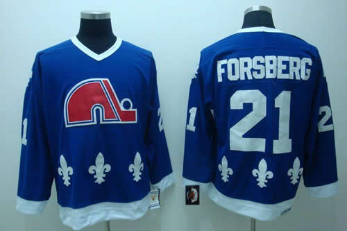 Quebec Nordiques #21 Forsberg blue Jerseys,We sell and wholesale Quebec Nordiques #21 Forsberg blue Jerseys on line form chian!