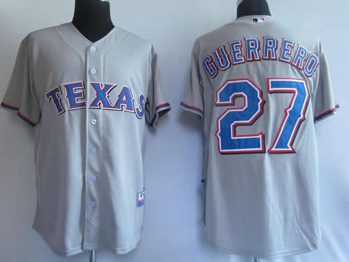 Rangers #27 Guerrero grey Jerseys,We sell and wholesale Rangers #27 Guerrero grey Jerseys on line form chian!