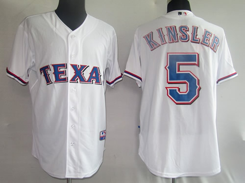 Rangers #5 Kinsler white Jerseys,We sell and wholesale Rangers #5 Kinsler white Jerseys on line form chian!