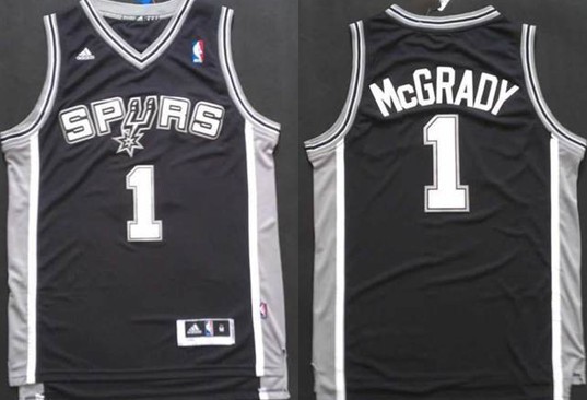 San Antonio Spurs #1 Tracy McGrady Revolution 30 Swingman Black Jerseys,We sell and wholesale San Antonio Spurs #1 Tracy McGrady Revolution 30 Swingman Black Jerseys on line form chian!