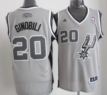 San Antonio Spurs #20 Manu Ginobili Revolution 30 Swingman 2013 Gray Jerseys,We sell and wholesale San Antonio Spurs #20 Manu Ginobili Revolution 30 Swingman 2013 Gray Jerseys on line form chian!
