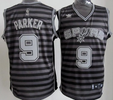 San Antonio Spurs #9 Tony Parker Gray With Black Pinstripe Jerseys,We sell and wholesale San Antonio Spurs #9 Tony Parker Gray With Black Pinstripe Jerseys on line form chian!