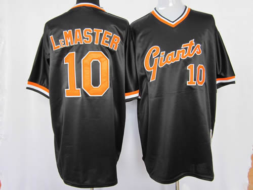 San Francisco Giants #10 Lemaster black mitchell&ness Jerseys,We sell and wholesale San Francisco Giants #10 Lemaster black mitchell&ness Jerseys on line form chian!
