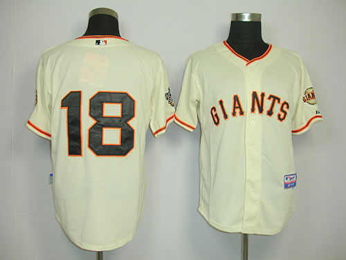 San Francisco Giants #18 Matt Cain Cream world series Jerseys,We sell and wholesale San Francisco Giants #18 Matt Cain Cream world series Jerseys on line form chian!