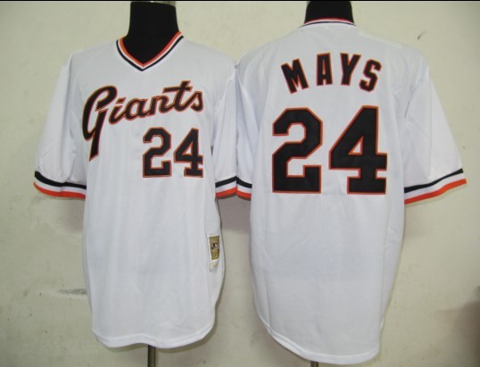 San Francisco Giants #24 Mays White M&N Jerseys,We sell and wholesale San Francisco Giants #24 Mays White M&N Jerseys on line form chian!
