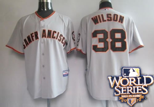 San Francisco Giants #38 Wilson grey world series Jerseys,We sell and wholesale San Francisco Giants #38 Wilson grey world series Jerseys on line form chian!