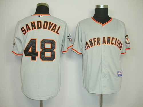 San Francisco Giants #48 Sandoval Grey World Series Jerseys,We sell and wholesale San Francisco Giants #48 Sandoval Grey World Series Jerseys on line form chian!
