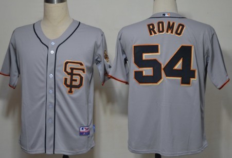 San Francisco Giants #54 Sergio Romo 2012 Gray SF Jerseys,We sell and wholesale San Francisco Giants #54 Sergio Romo 2012 Gray SF Jerseys on line form chian!