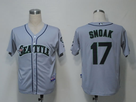 Seattle Mariners #17 Smoak Grey Cool Base Jerseys,We sell and wholesale Seattle Mariners #17 Smoak Grey Cool Base Jerseys on line form chian!