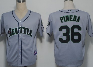 Seattle Mariners #36 Pineda Gray Jerseys,We sell and wholesale Seattle Mariners #36 Pineda Gray Jerseys on line form chian!