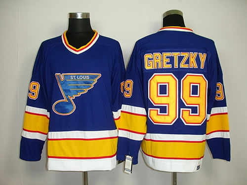 St.Louis Blues #99 Gretzky Blue CCM Jerseys,We sell and wholesale St.Louis Blues #99 Gretzky Blue CCM Jerseys on line form chian!