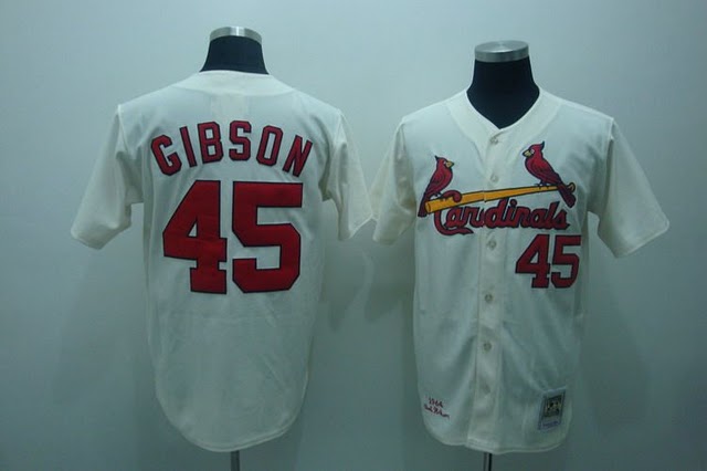 St.Louis Cardinals #45 GIBSON cream jersesy,We sell and wholesale St.Louis Cardinals #45 GIBSON cream jersesy on line form chian!
