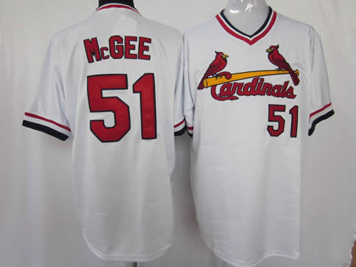 St.Louis Cardinals #51 McGee White Jerseys,We sell and wholesale St.Louis Cardinals #51 McGee White Jerseys on line form chian!