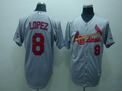 St.Louis Cardinals #8 Lopez grey Jerseys,We sell and wholesale St.Louis Cardinals #8 Lopez grey Jerseys on line form chian!