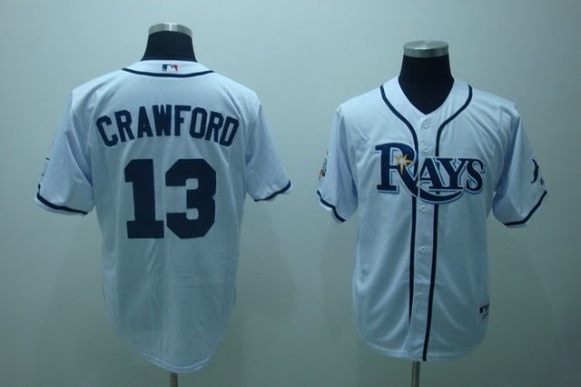 Tampa Bay Rays #13 Crawford White Jerseys,We sell and wholesale Tampa Bay Rays #13 Crawford White Jerseys on line form chian!