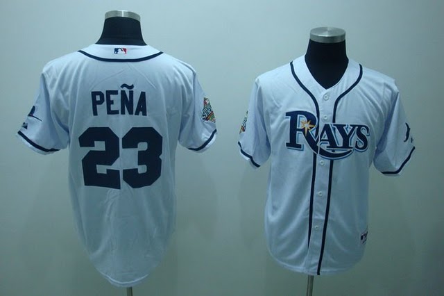 Tampa Bay Rays #23 Carlos Pena White Jerseys,We sell and wholesale Tampa Bay Rays #23 Carlos Pena White Jerseys on line form chian!