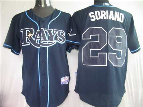 Tampa Bay Rays #29 SORIANO Dark Blue Jerseys,We sell and wholesale Tampa Bay Rays #29 SORIANO Dark Blue Jerseys on line form chian!