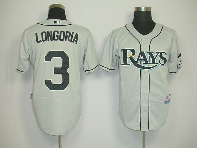 Tampa Bay Rays #3 Longoria Grey Jerseys,We sell and wholesale Tampa Bay Rays #3 Longoria Grey Jerseys on line form chian!