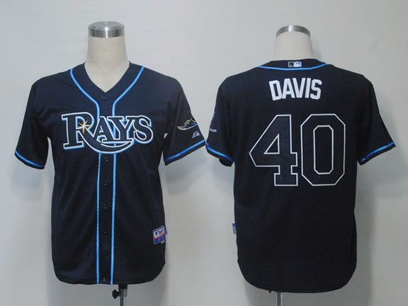 Tampa Bay Rays #40 Davis Dark Blue Cool Base Jerseys,We sell and wholesale Tampa Bay Rays #40 Davis Dark Blue Cool Base Jerseys on line form chian!