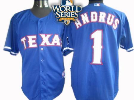 Texas Rangers #1 Andrus 2010 World Series Blue Jerseys,We sell and wholesale Texas Rangers #1 Andrus 2010 World Series Blue Jerseys on line form chian!
