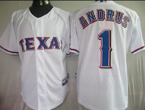 Texas Rangers #1 Andrus 2010 World Series White Jerseys,We sell and wholesale Texas Rangers #1 Andrus 2010 World Series White Jerseys on line form chian!