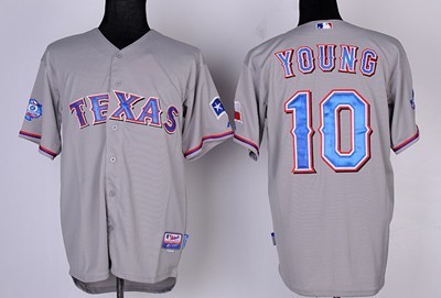 Texas Rangers #10 Michael Young Gray 40TH Jerseys,We sell and wholesale Texas Rangers #10 Michael Young Gray 40TH Jerseys on line form chian!