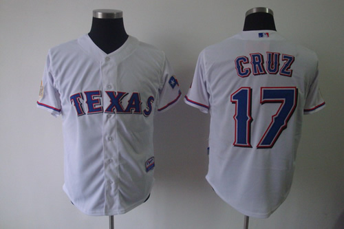 Texas Rangers #17 CRUZ white Jerseys,We sell and wholesale Texas Rangers #17 CRUZ white Jerseys on line form chian!