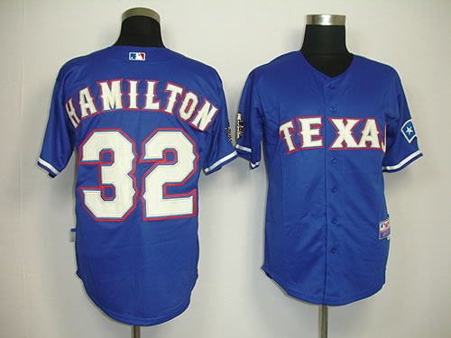 Texas Rangers #32 Hamilton Blue Jerseys,We sell and wholesale Texas Rangers #32 Hamilton Blue Jerseys on line form chian!
