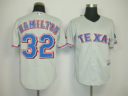 Texas Rangers #32 Hamilton Grey Jerseys,We sell and wholesale Texas Rangers #32 Hamilton Grey Jerseys on line form chian!