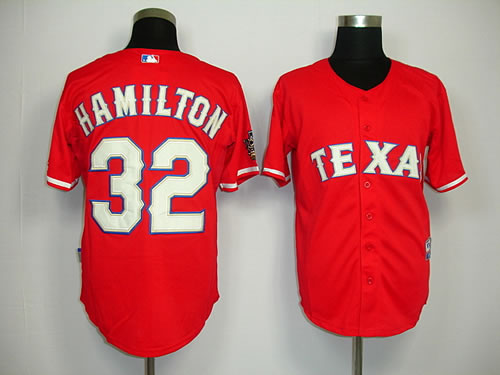 Texas Rangers #32 Hamilton Red Jerseys,We sell and wholesale Texas Rangers #32 Hamilton Red Jerseys on line form chian!