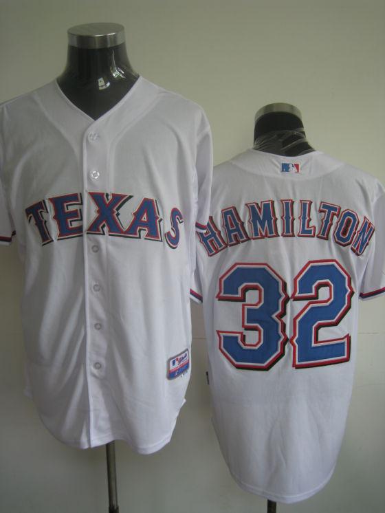Texas Rangers #32 Hamilton white Jerseys,We sell and wholesale Texas Rangers #32 Hamilton white Jerseys on line form chian!