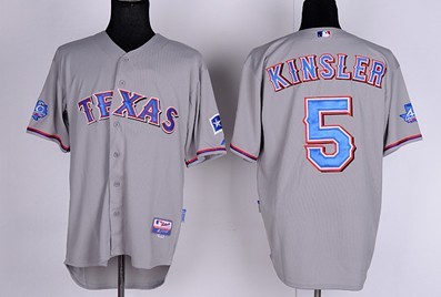 Texas Rangers #5 Ian Kinsler Gray 40TH Jerseys,We sell and wholesale Texas Rangers #5 Ian Kinsler Gray 40TH Jerseys on line form chian!