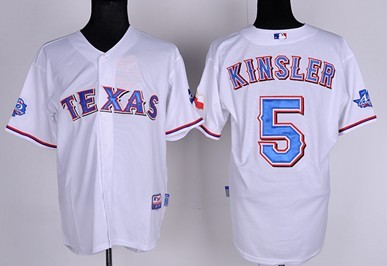 Texas Rangers #5 Ian Kinsler White 40TH Jerseys,We sell and wholesale Texas Rangers #5 Ian Kinsler White 40TH Jerseys on line form chian!