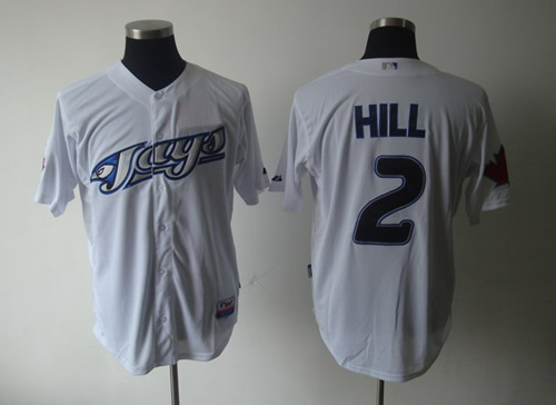 Toronto Blue Jays #2 Hill white Jerseys,We sell and wholesale Toronto Blue Jays #2 Hill white Jerseys on line form chian!