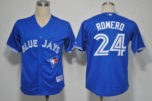 Toronto Blue Jays #24 ROMERO Blue Jerseys,We sell and wholesale Toronto Blue Jays #24 ROMERO Blue Jerseys on line form chian!