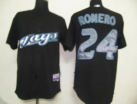 Toronto Blue Jays #24 Romero Black Jerseys,We sell and wholesale Toronto Blue Jays #24 Romero Black Jerseys on line form chian!