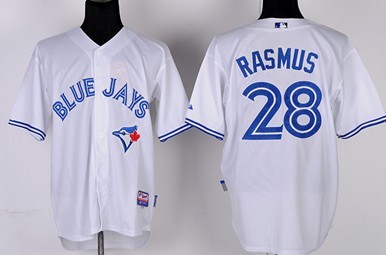 Toronto Blue Jays #28 Colby Rasmus 2012 White Jerseys,We sell and wholesale Toronto Blue Jays #28 Colby Rasmus 2012 White Jerseys on line form chian!