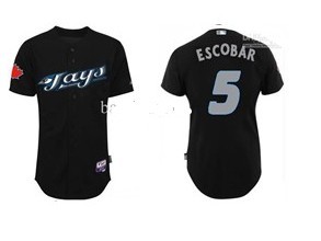 Toronto Blue Jays #5 Escobar Black Jerseys,We sell and wholesale Toronto Blue Jays #5 Escobar Black Jerseys on line form chian!