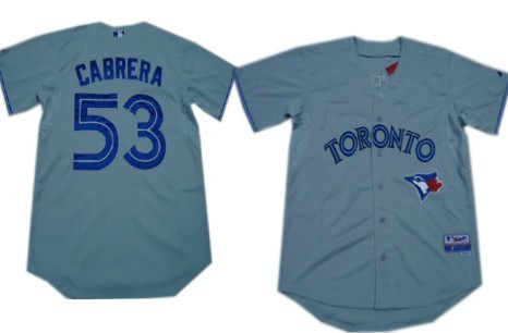 Toronto Blue Jays #53 Melky Cabrera 2012 Gray Jerseys,We sell and wholesale Toronto Blue Jays #53 Melky Cabrera 2012 Gray Jerseys on line form chian!