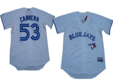 Toronto Blue Jays #53 Melky Cabrera 2012 White Jerseys,We sell and wholesale Toronto Blue Jays #53 Melky Cabrera 2012 White Jerseys on line form chian!