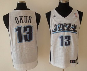 Utah Jazz #13 OKUR White Jerseys,We sell and wholesale Utah Jazz #13 OKUR White Jerseys on line form chian!