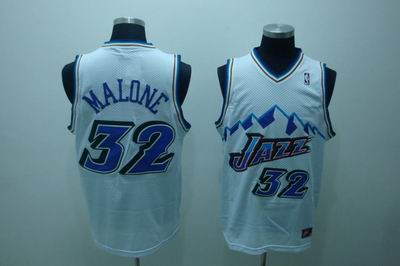 Utah Jazz #32 Karl Malone M&N white Jerseys,We sell and wholesale Utah Jazz #32 Karl Malone M&N white Jerseys on line form chian!