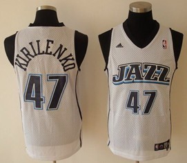 Utah Jazz #47 KIRLENKO White Jerseys,We sell and wholesale Utah Jazz #47 KIRLENKO White Jerseys on line form chian!