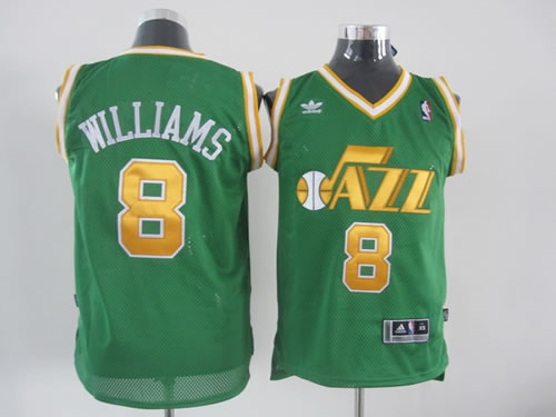 Utah Jazz #8 Williams green Jerseys,We sell and wholesale Utah Jazz #8 Williams green Jerseys on line form chian!
