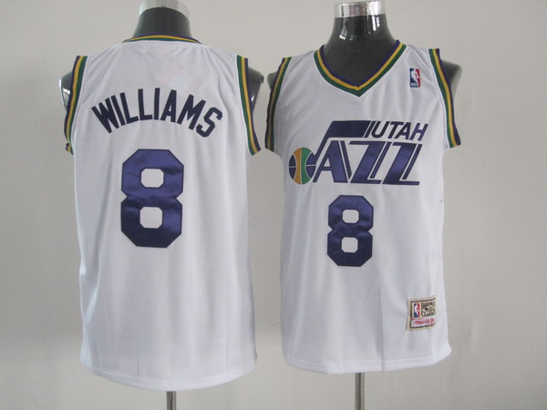 Utah Jazz #8 Williams white Jerseys,We sell and wholesale Utah Jazz #8 Williams white Jerseys on line form chian!