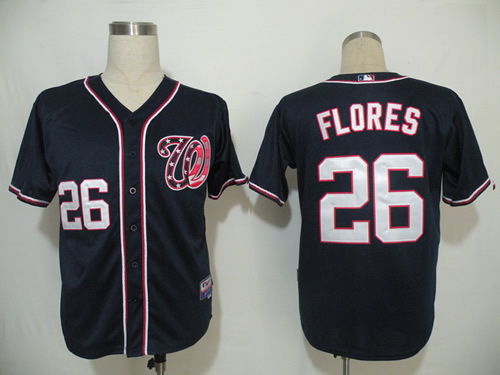 Washington Nationals #26 Flores deep blue Jerseys,We sell and wholesale Washington Nationals #26 Flores deep blue Jerseys on line form chian!