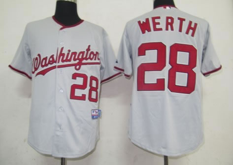 Washington Nationals #28 Werth Grey Jerseys,We sell and wholesale Washington Nationals #28 Werth Grey Jerseys on line form chian!
