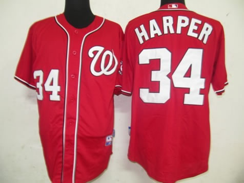 Washington Nationals #34 Harper Red Jerseys,We sell and wholesale Washington Nationals #34 Harper Red Jerseys on line form chian!