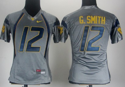 West Virginia Mountaineers #12 Geno Smith Gray Womens Jerseys,We sell and wholesale West Virginia Mountaineers #12 Geno Smith Gray Womens Jerseys on line form chian!